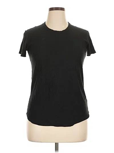 Pre-owned James Perse Short Sleeve T-shirt In Black