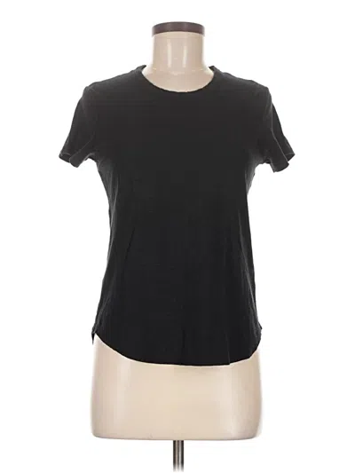 Pre-owned James Perse Short Sleeve T-shirt In Black