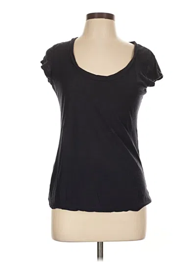 Pre-owned James Perse Short Sleeve T-shirt In Black