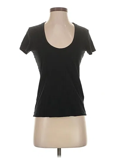 Pre-owned James Perse Short Sleeve T-shirt In Black