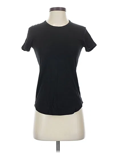 Pre-owned James Perse Short Sleeve T-shirt In Black