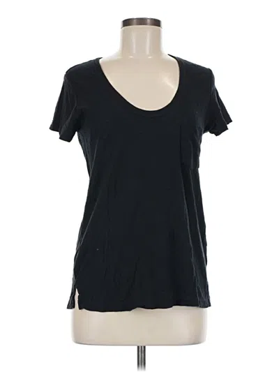 Pre-owned James Perse Short Sleeve T-shirt In Black