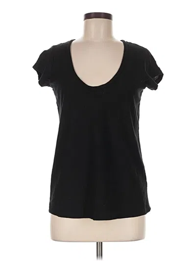 Pre-owned James Perse Short Sleeve T-shirt In Black