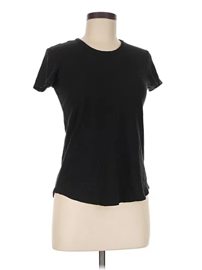 Pre-owned James Perse Short Sleeve T-shirt In Black