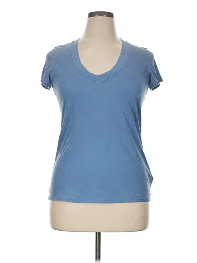 Pre-owned James Perse Short Sleeve T-shirt In Blue