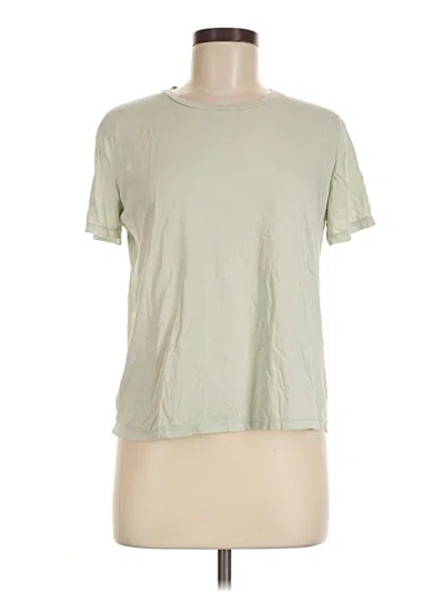 Pre-owned James Perse Short Sleeve T-shirt In Green