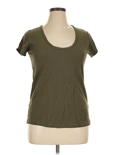 Pre-owned James Perse Short Sleeve T-shirt In Green