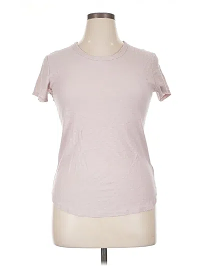 Pre-owned James Perse Short Sleeve T-shirt In Pink
