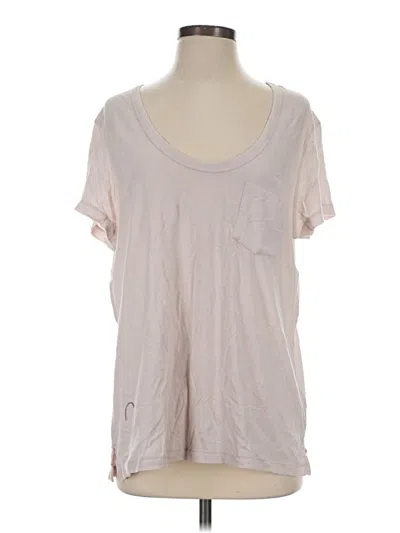 Pre-owned James Perse Short Sleeve T-shirt In Pink
