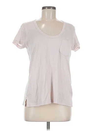 Pre-owned James Perse Short Sleeve T-shirt In Pink