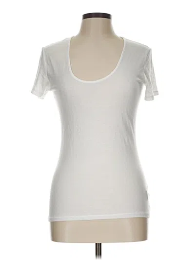 Pre-owned James Perse Short Sleeve T-shirt In White