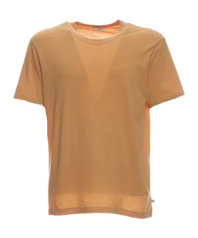 James Perse Short-sleeved Cotton T-shirt In Brown
