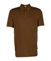 James Perse Short-sleeved Polo Shirt In Brown