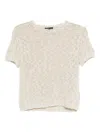 James Perse Short-sleeved Top In Neutral
