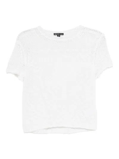 James Perse Short-sleeved Top In White