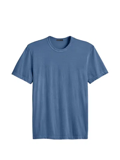 James Perse Short-sleeve Crew-neck T-shirt In Blue