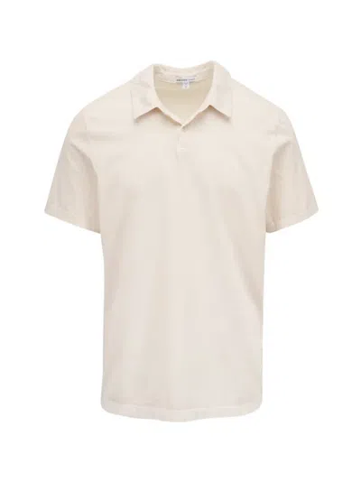 James Perse Short-sleeve Polo Shirt In Neutral