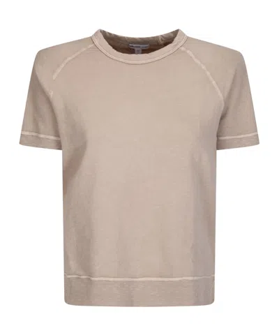 James Perse Short-sleeved T-shirt In Brown