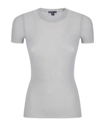 James Perse Short-sleeved T-shirt In Gray