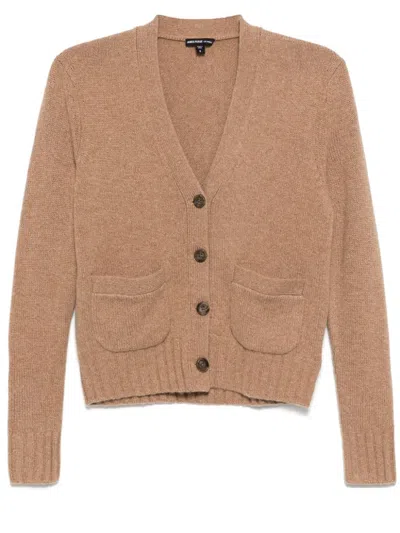 James Perse Shrunken Cardigan In Crml