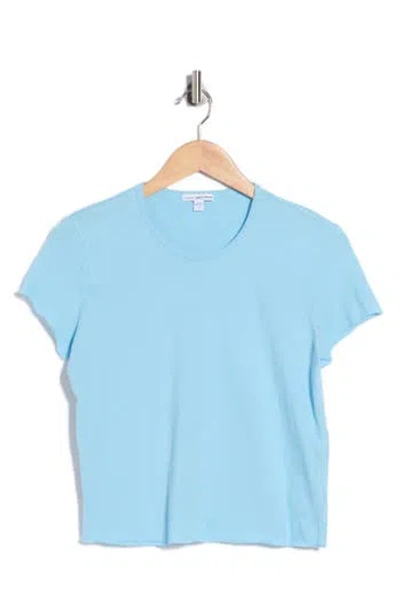 James Perse Shrunken Tee In Blue