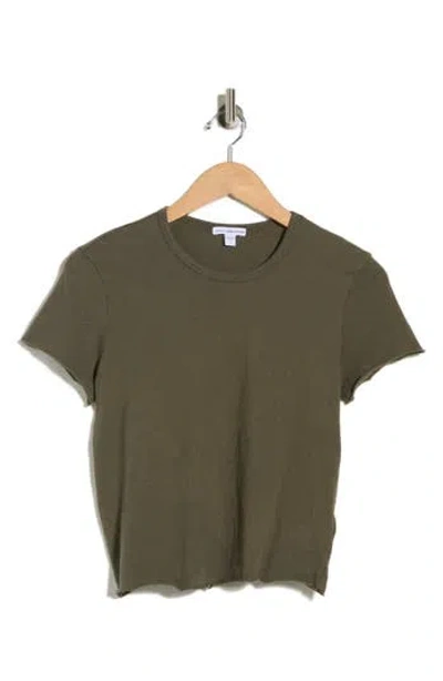 James Perse Shrunken Tee In Green