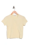 James Perse Shrunken Tee In Nude
