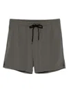 James Perse Side-slit Shorts In Green