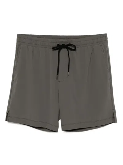 James Perse Side-slit Shorts In Green
