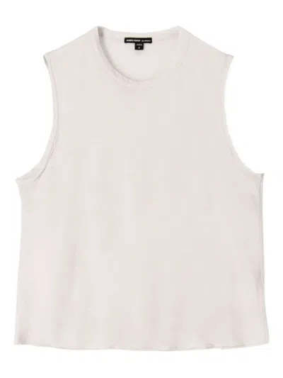 James Perse Silk-blend Tank Top In Neutral