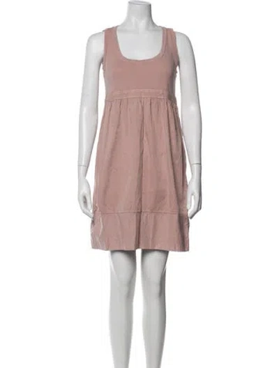 Pre-owned James Perse Silk Mini Dress In Pink