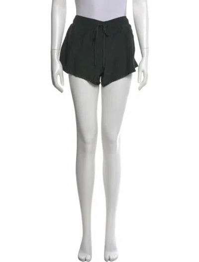 Pre-owned James Perse Silk Mini Shorts In Black