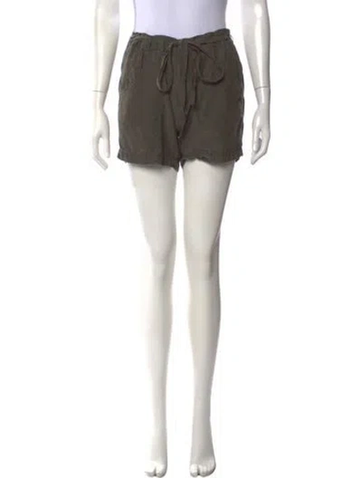 Pre-owned James Perse Silk Mini Shorts In Neutrals