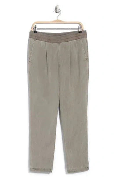 James Perse Single Pleat Relaxed Pull-on Pants In Dapple Pigment