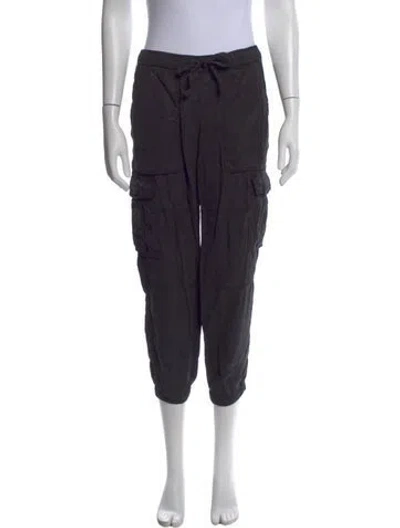 Pre-owned James Perse Skinny Leg Pants In Black