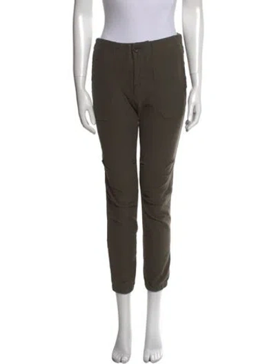 Pre-owned James Perse Skinny Leg Pants In Green