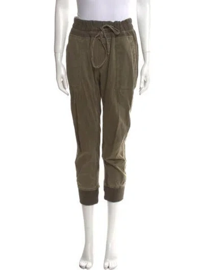 Pre-owned James Perse Skinny Leg Pants In Green