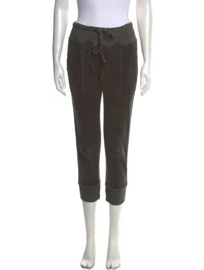 Pre-owned James Perse Skinny Leg Pants In Green
