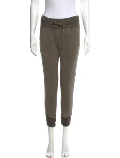 Pre-owned James Perse Skinny Leg Pants In Green