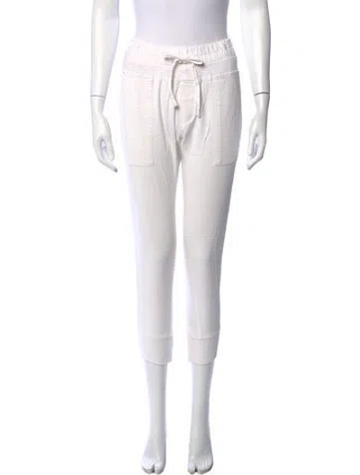 Pre-owned James Perse Skinny Leg Pants In White