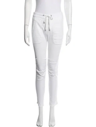 Pre-owned James Perse Skinny Leg Pants In White
