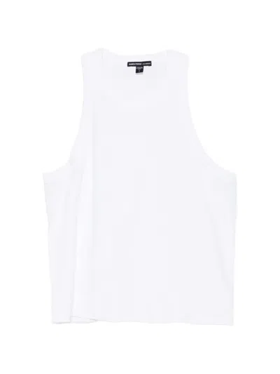 James Perse Sleeveless Ribbed Tank Top In White