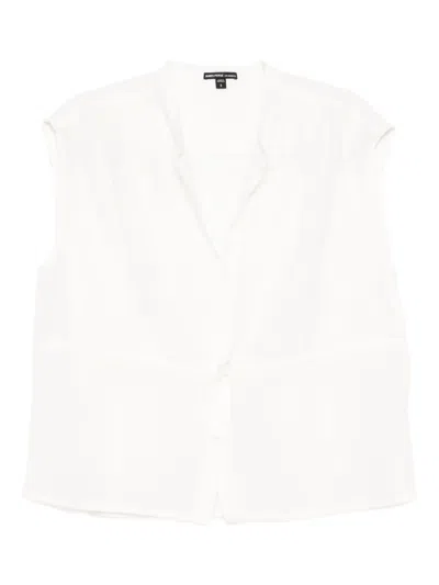 James Perse Sleeveless Shirt In White