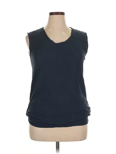 Pre-owned James Perse Sleeveless T-shirt In Blue