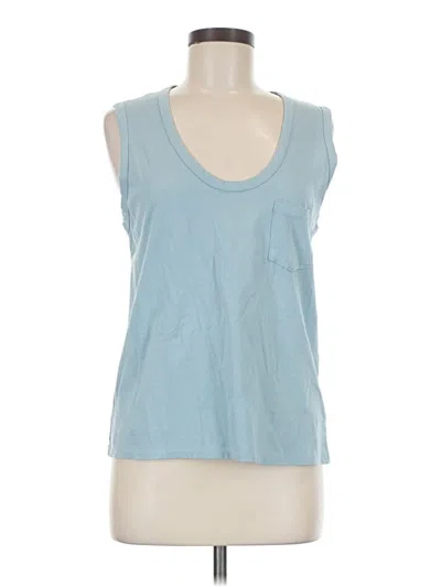 Pre-owned James Perse Sleeveless T-shirt In Blue