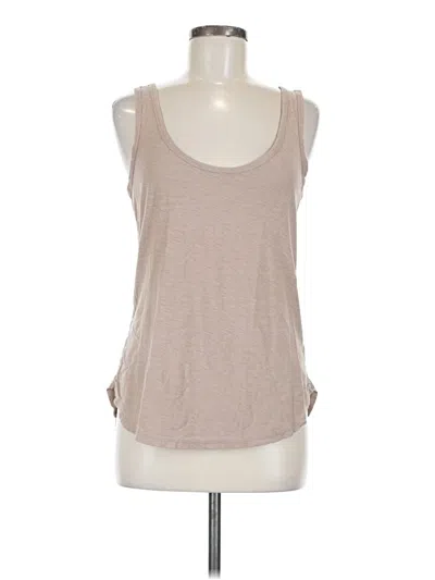 Pre-owned James Perse Sleeveless T-shirt In Brown