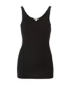 James Perse The Daily Ribbed Stretch-cotton Tank In Black