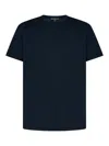 James Perse Black Cotton Tshirt In Blue