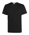 James Perse Crew-neck Cotton T-shirt In Black