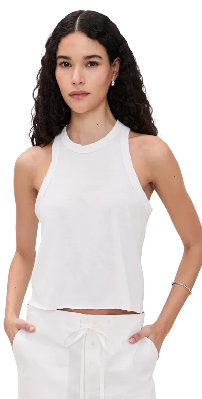 James Perse Slub Cutaway Tank White